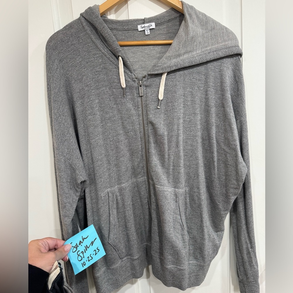 Splendid  Soft Surroundings Gray Zip-Up Hoodie